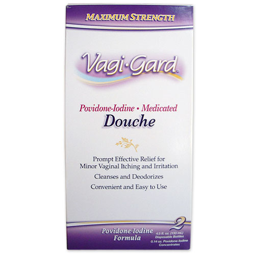 Lake Consumer Products Vagi-Gard Povidone-Iodine Disposable Douche, 4.5+4.5 oz Twinpack, Lake Consumer Products