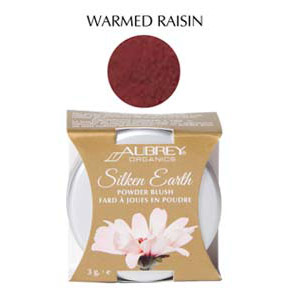 Aubrey Organics Silken Earth Powder Blush, Warmed Raisin, 3 g, Aubrey Organics