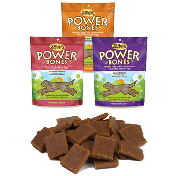 Zuke's Power Bones, Energy Treats for Active Dogs, Beef, 6 oz, Zuke's