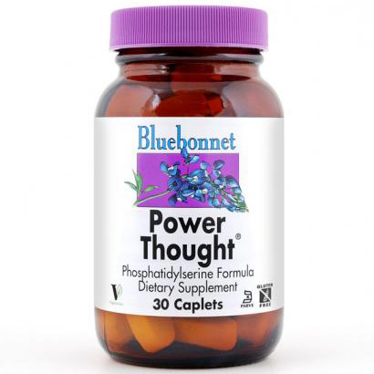 Power Thought, Phosphatidylserine Formula, 30 Caplets, Bluebonnet Nutrition