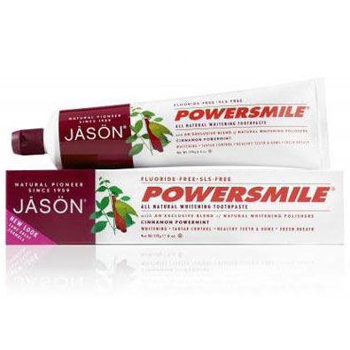 Jason Natural PowerSmile Cinnamon Mint Toothpaste, 6 oz, Jason Natural