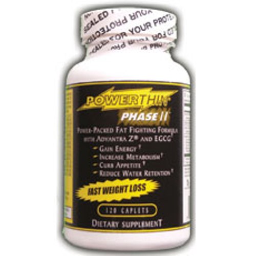 Gold Star Nutritionals PowerThin Phase II Fat Loss, 120 Caplets, Gold Star Nutritionals