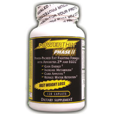 PowerThin Phase II Fat Loss, 60 Caplets, Gold Star Nutritionals