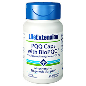 PQQ Caps with BioPQQ, 20 mg, 30 Vegetarian Capsules, Life Extension