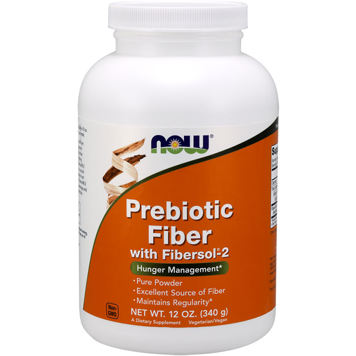 Prebiotic Fiber Powder with Fibersol-2, 12 oz, NOW Foods