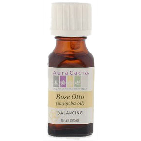 Aura Cacia Precious Essential Oil Rose Otto w/Jojoba .5 fl oz from Aura Cacia