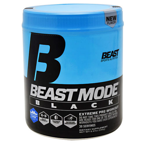 Beast Mode Black, Extreme Pre-Workout Formula, 30 Servings, Beast Sports Nutrition