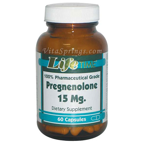 Pregnenolone 15 mg, 60 Capsules, LifeTime