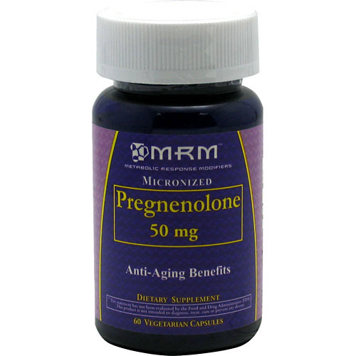 Pregnenolone 50 mg, 60 Vegetarian Capsules, MRM