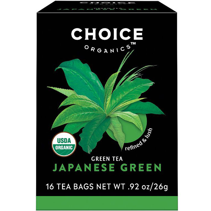 Premium Japanese Green Tea, 16 Tea Bags, Choice Organic Teas