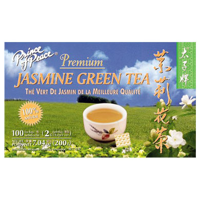 Premium Jasmine Green Tea 100 tea bag, Prince of Peace