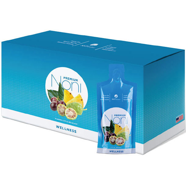 Premium Noni Juice On-The-Go, 2 oz x 20 Pouches, NHT Global