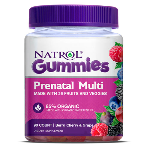 Prenatal Multi Gummies, Chewable Multi-Vitamins & Minerals, 90 Gummies, Natrol