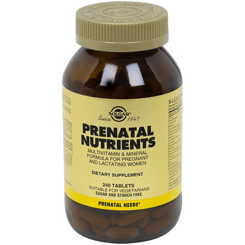 Prenatal Nutrients, 240 Tablets, Solgar