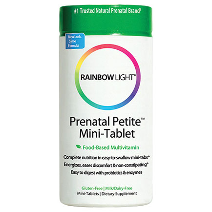 Prenatal Petite Mini-Tablet, Food Based Multi-Vitamin, 180 Mini Tablets, Rainbow Light