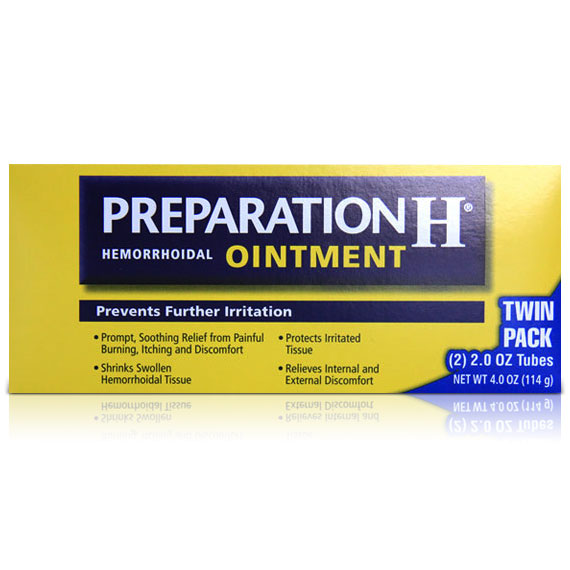 Preparation H Hemorrhoidal Ointment Twin Pack, 4 oz (114 g)