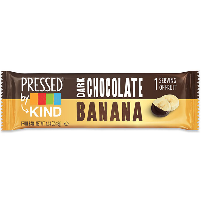 Pressed Fruit Bar, Dark Chocolate Banana, 1.34 oz x 12 Bars, KIND Bars