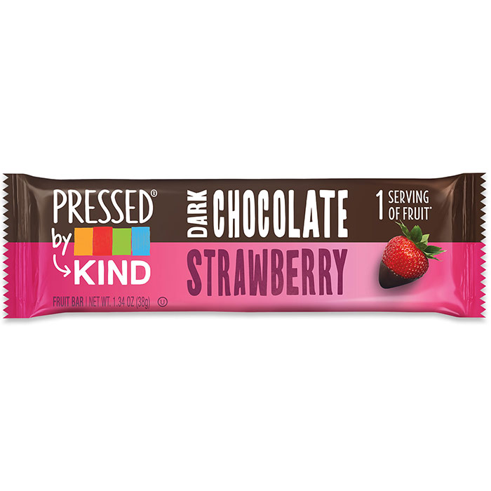 Pressed Fruit Bar, Dark Chocolate Strawberry, 1.34 oz x 12 Bars, KIND Bars