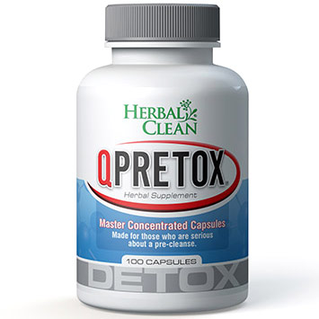 QPretox Dietary Supplement 100 Caps, Herbal Clean Detox