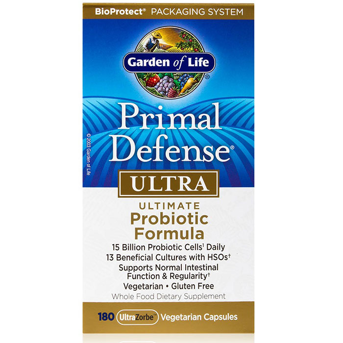 Primal Defense Ultra, Value Size, 180 Veggie Caps, Garden of Life