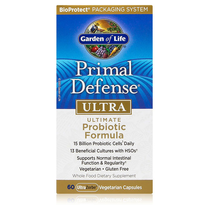 Primal Defense Ultra, Ultimate Probiotic Formula, 60 Veggie Caps, Garden of Life