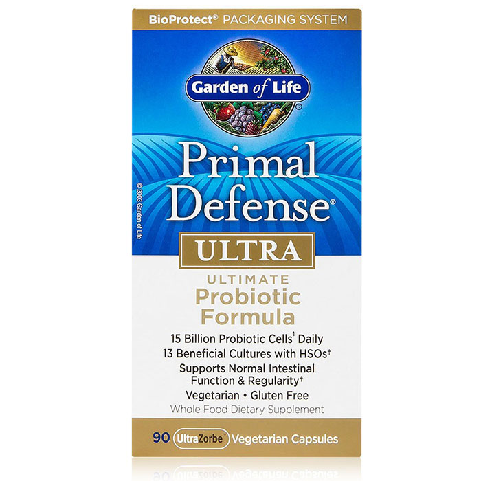 Primal Defense Ultra, Ultimate Probiotic Formula, 90 Veggie Caps, Garden of Life