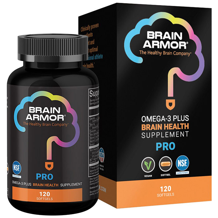 Pro Athlete Brain Nutrient Formula, 120 Softgels, Brain Armor