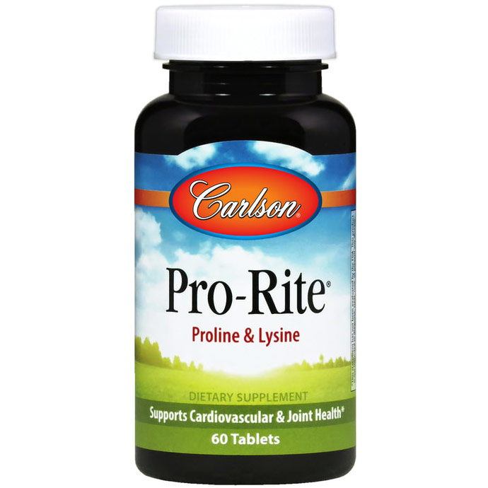 Pro-Rite ( Proline & Lysine ) 180 tablets, Carlson Labs