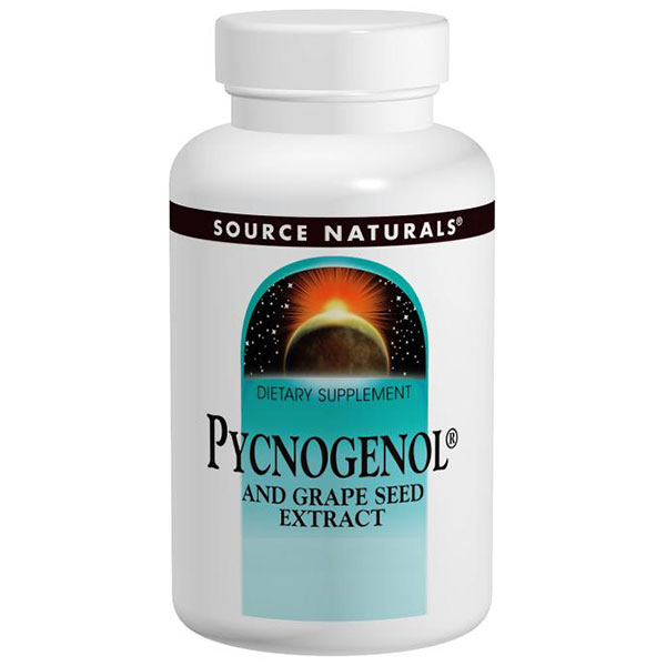 Pycnogenol + Grape Seed Extract, 50 mg, 60 Tablets, Source Naturals