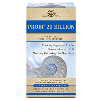 Probi 20 Billion, Probiotic Support, 30 Vegetable Capsules, Solgar