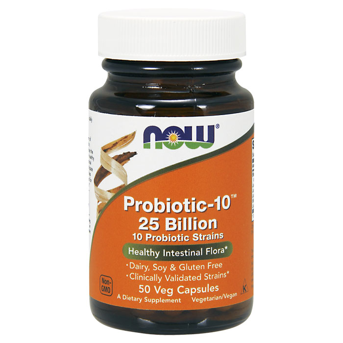Probiotic-10 25 Billion, 50 Vcaps, NOW Foods
