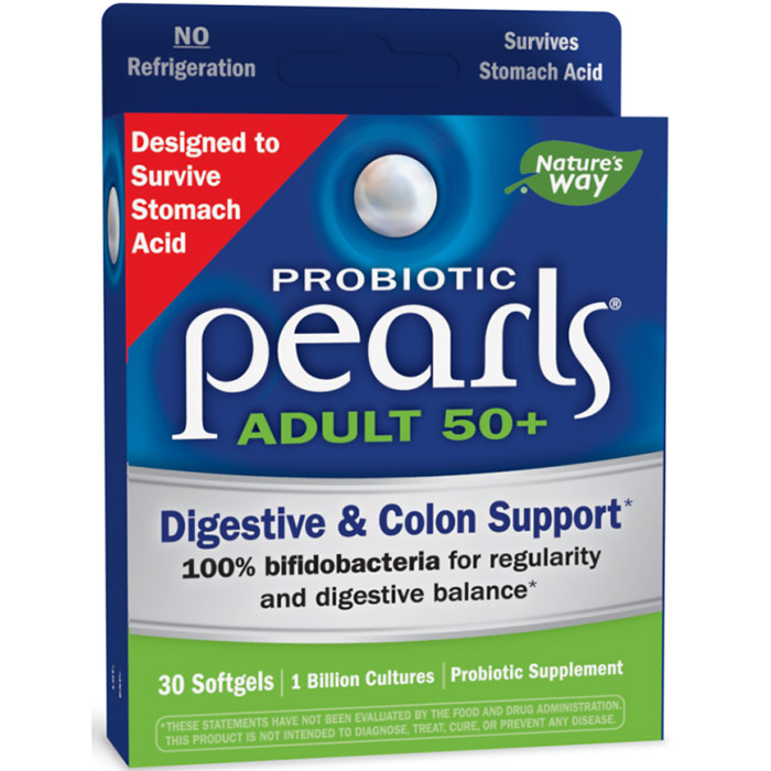 Probiotic Pearls Adult 50+, 30 Softgels, Enzymatic Therapy