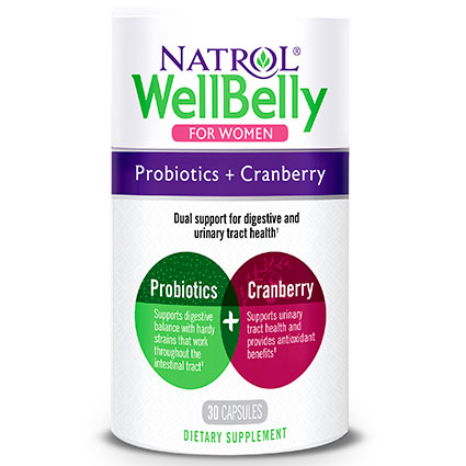 Well Belly Women, Probiotic + Cranberry, 30 Capsules, Natrol