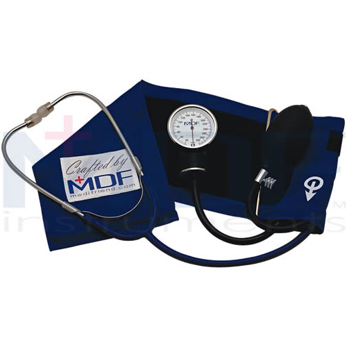 MDF Instruments Professional Aneroid Sphygmomanometer with Attached Stethoscope, Model 808, MDF Instruments