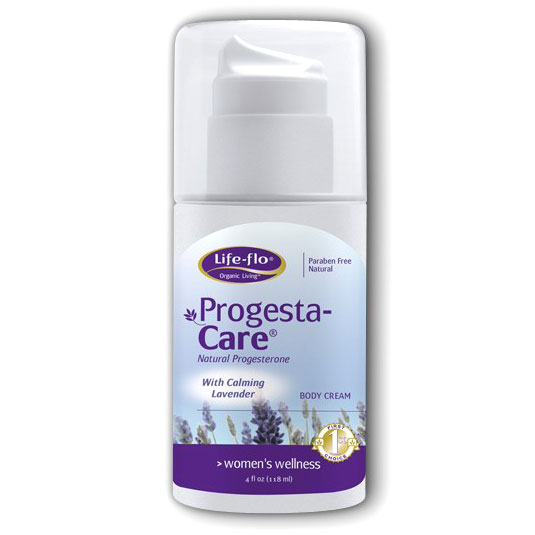 Progesta-Care Body Cream with Calming Lavender, 4 oz, Life-Flo