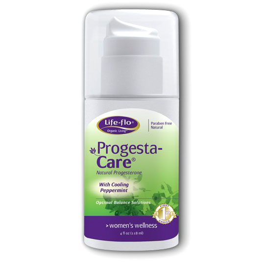Life-Flo Progesta-Care with Cooling Peppermint (Progesta Care) 4 oz, LifeFlo