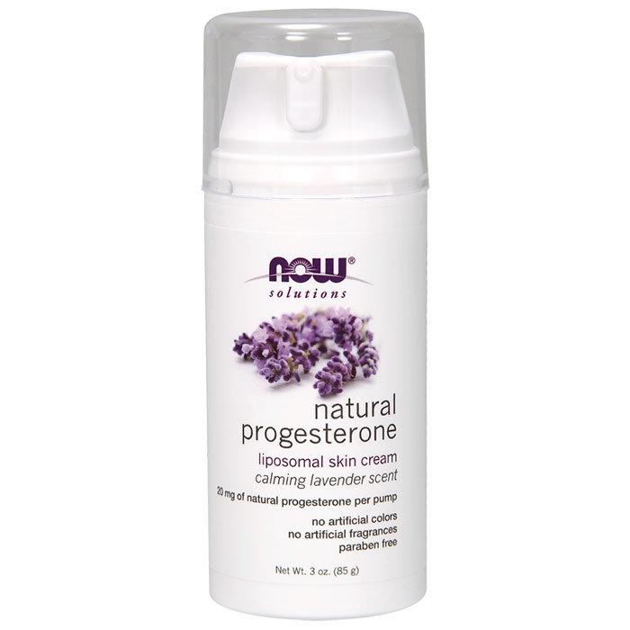 NOW Foods Progesterone Cream with Lavender, 3 oz, NOW Foods