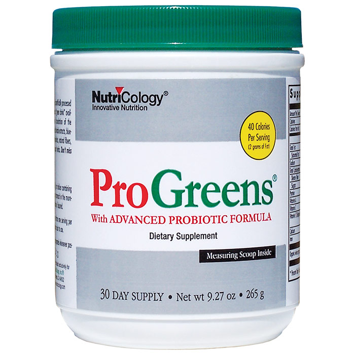 ProGreens with Advanced Probiotic Formula Drink Mix, 9.27 oz (265 g), NutriCology