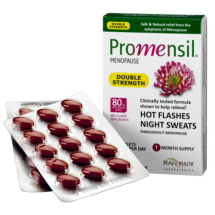Promensil Menopause, Double Strength, Hot Flashes Relief, 30 Tablets, PharmaCare Labs