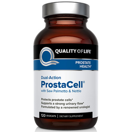 Dual-Action ProstaCell, Prostate Health, 120 Vegicaps, Quality of Life Labs