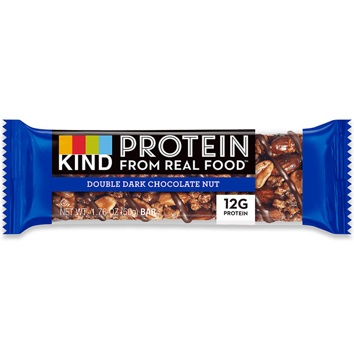 Protein Bar, Double Dark Chocolate Nut, 1.76 oz x 12 Bars, KIND Bars