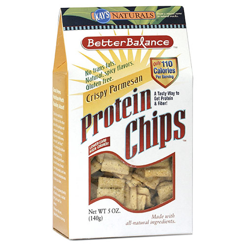 Protein Chips - Crispy Parmesan, 5 oz x 6 Boxes, Kays Naturals