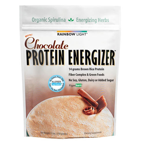 Protein Energizer Chocolate, Low-Carb Protein Powder, 11 oz, Rainbow Light