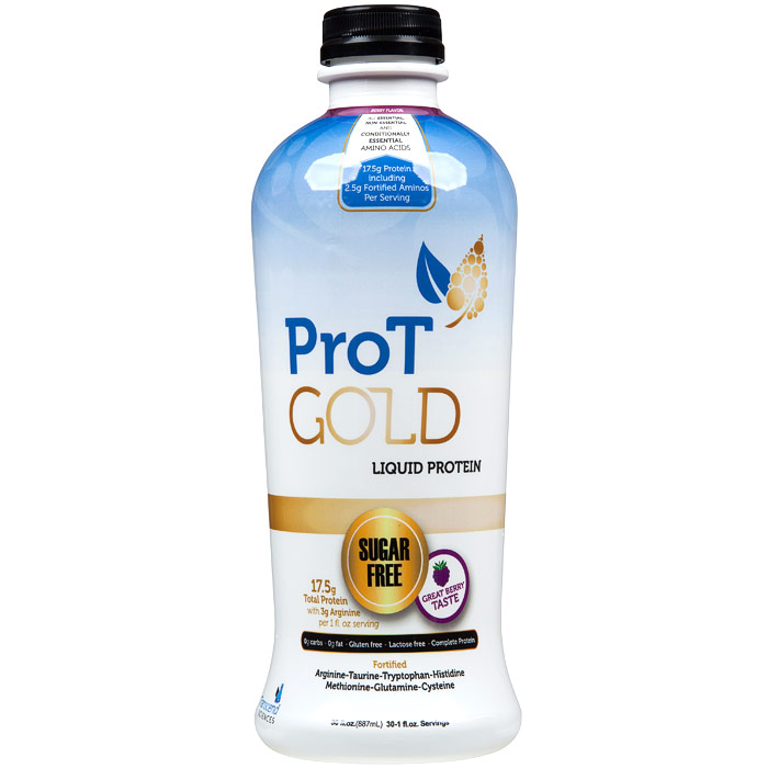 ProT Gold Liquid Protein, Sugar Free - Berry Flavor, 30 oz, Transcend Sciences