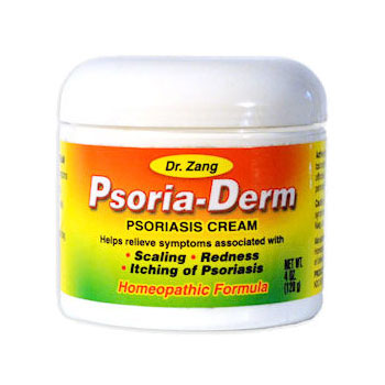 Dr. Zang Homeopathic Psoria-Derm, Psoriasis Cream (Scaling, Redness & Itching) 4 oz, Dr. Zang Homeopathic