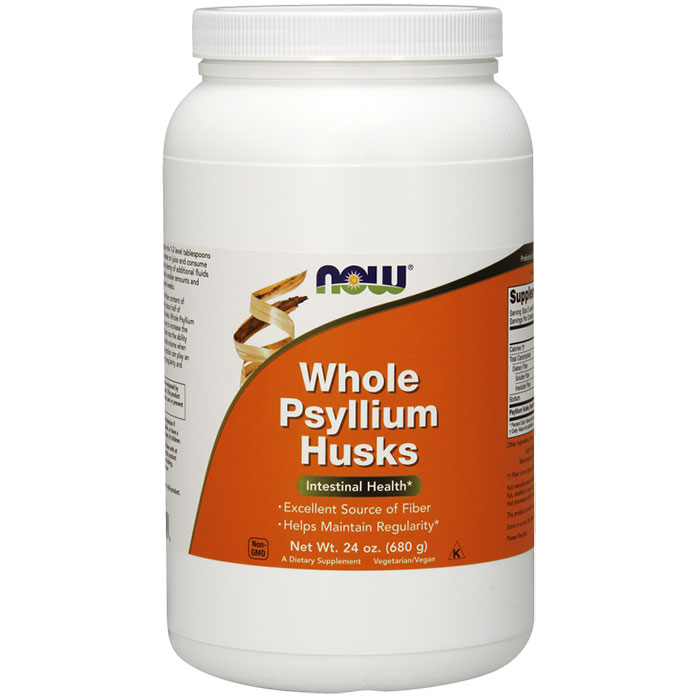 Psyllium Husk Whole, Value Size, 24 oz, NOW Foods