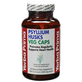 Psyllium Husks Vegetarian 180 capsules from Yerba Prima