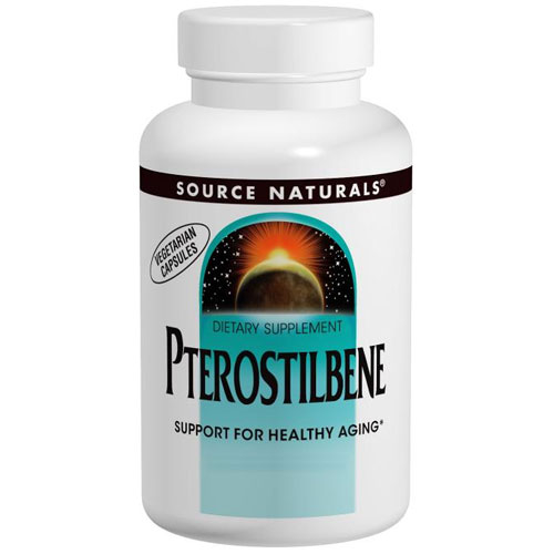 Source Naturals Pterostilbene 50 mg, 60 Vegetarian Capsules, Source Naturals