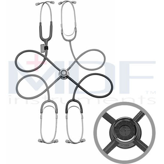 MDF Instruments Pulse Time Teaching Stethoscope - 4 Parties, Model 757PT, MDF Instruments