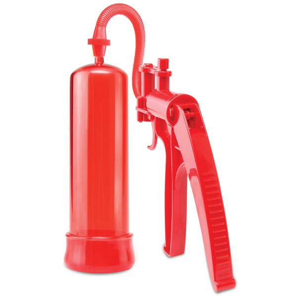 Pump Worx Deluxe Fire Power Penis Pump, Red, Pipedream Products